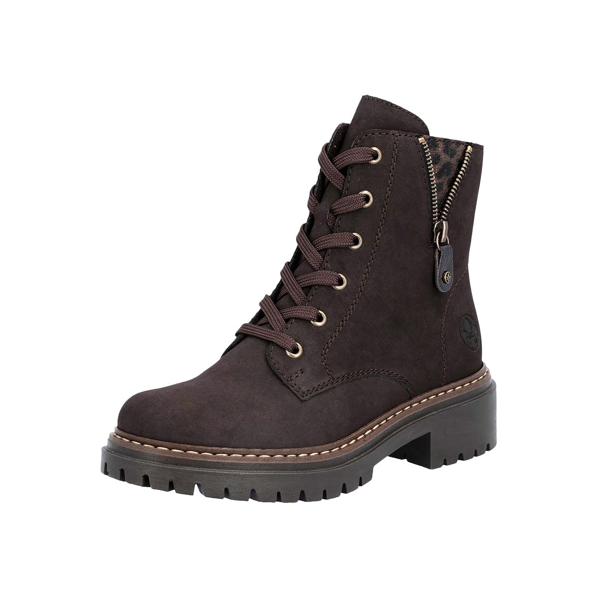 Bottines à Lacets France marron, RIEKER