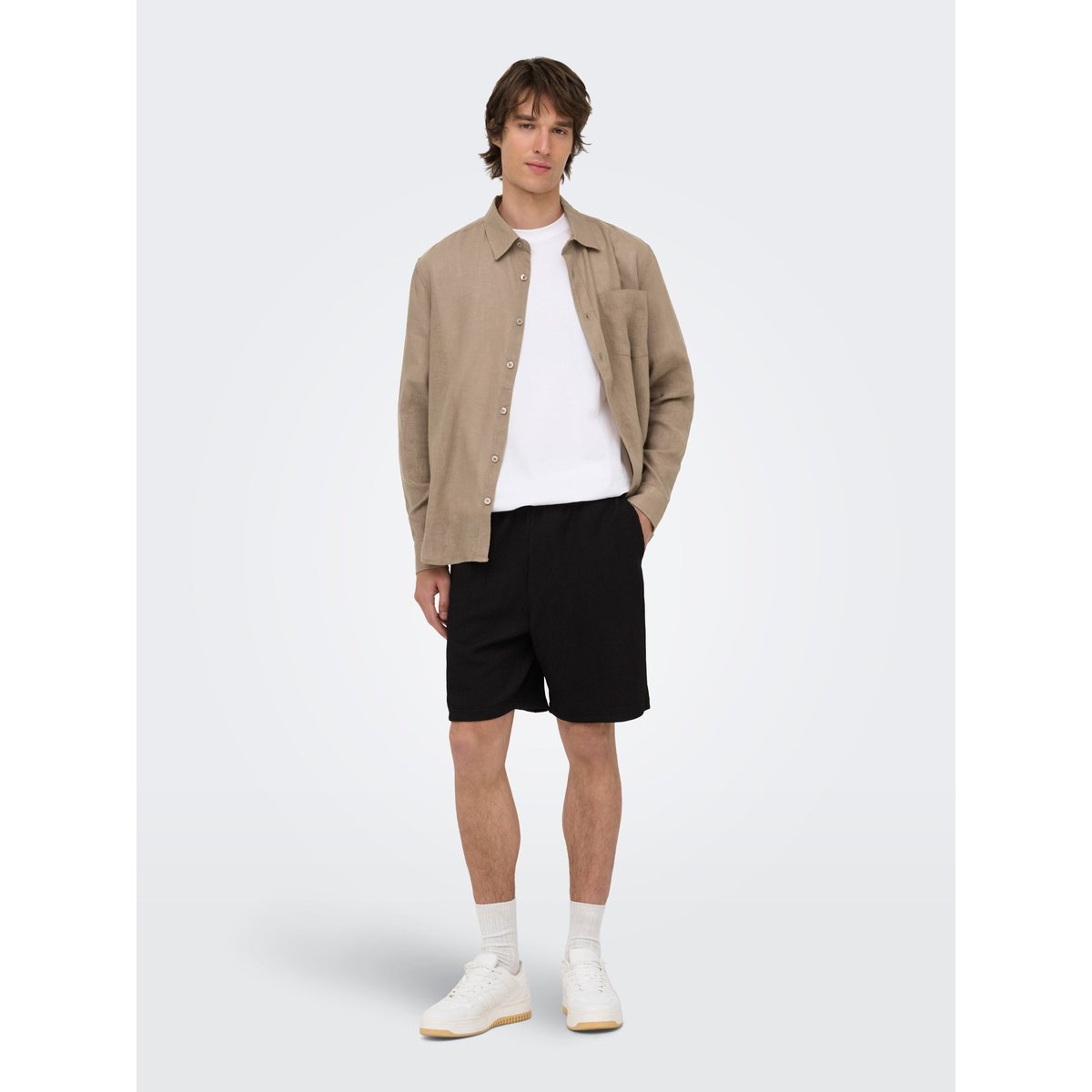 Short Casual black 1, ONLY & SONS