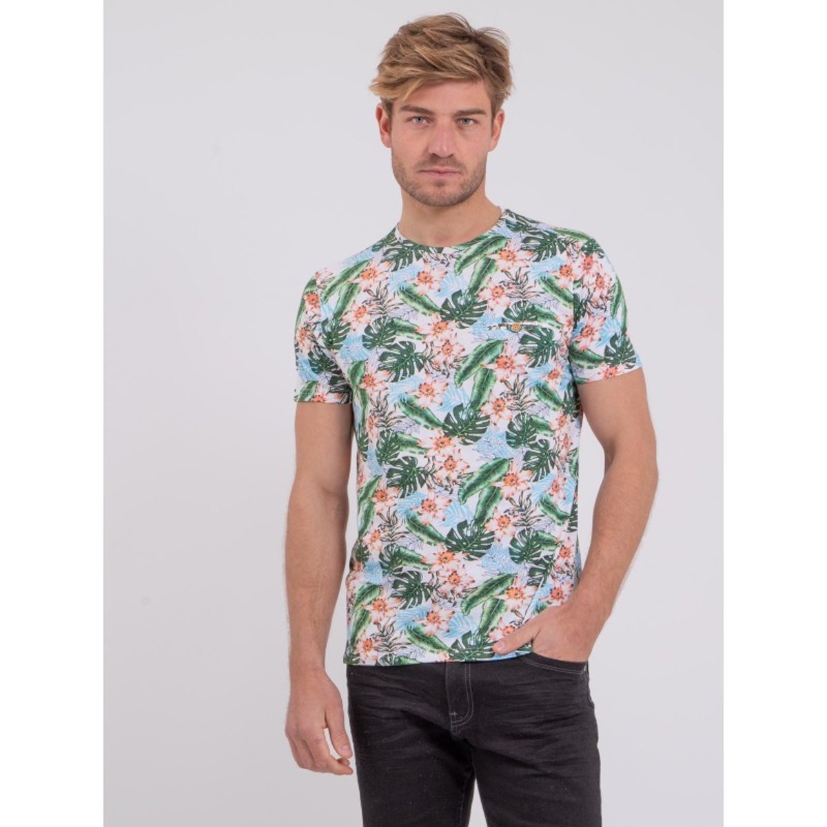 T-shirt Col Rond Pur Coton Nibolta blanc, RITCHIE