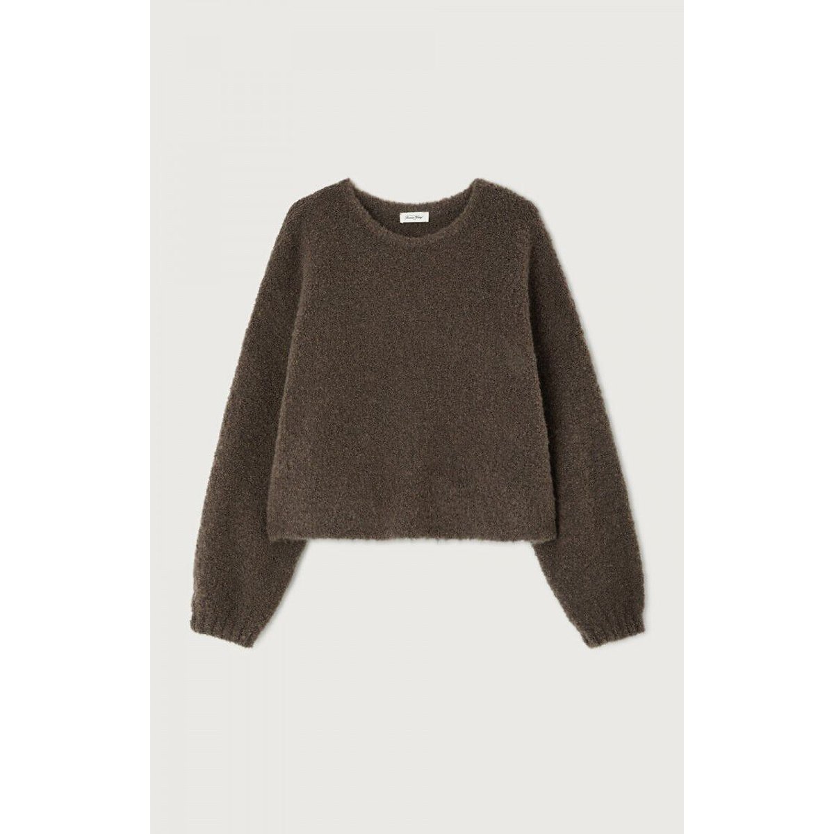 Maglione girocollo a maniche lunghe, ZOLLY marrone chiné, AMERICAN VINTAGE