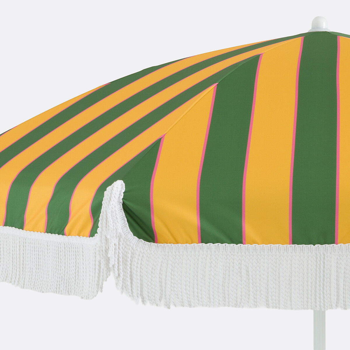 Parasol met franjes, stof met streeppatroon, VALERIA gestreept, LA REDOUTE INTERIEURS
