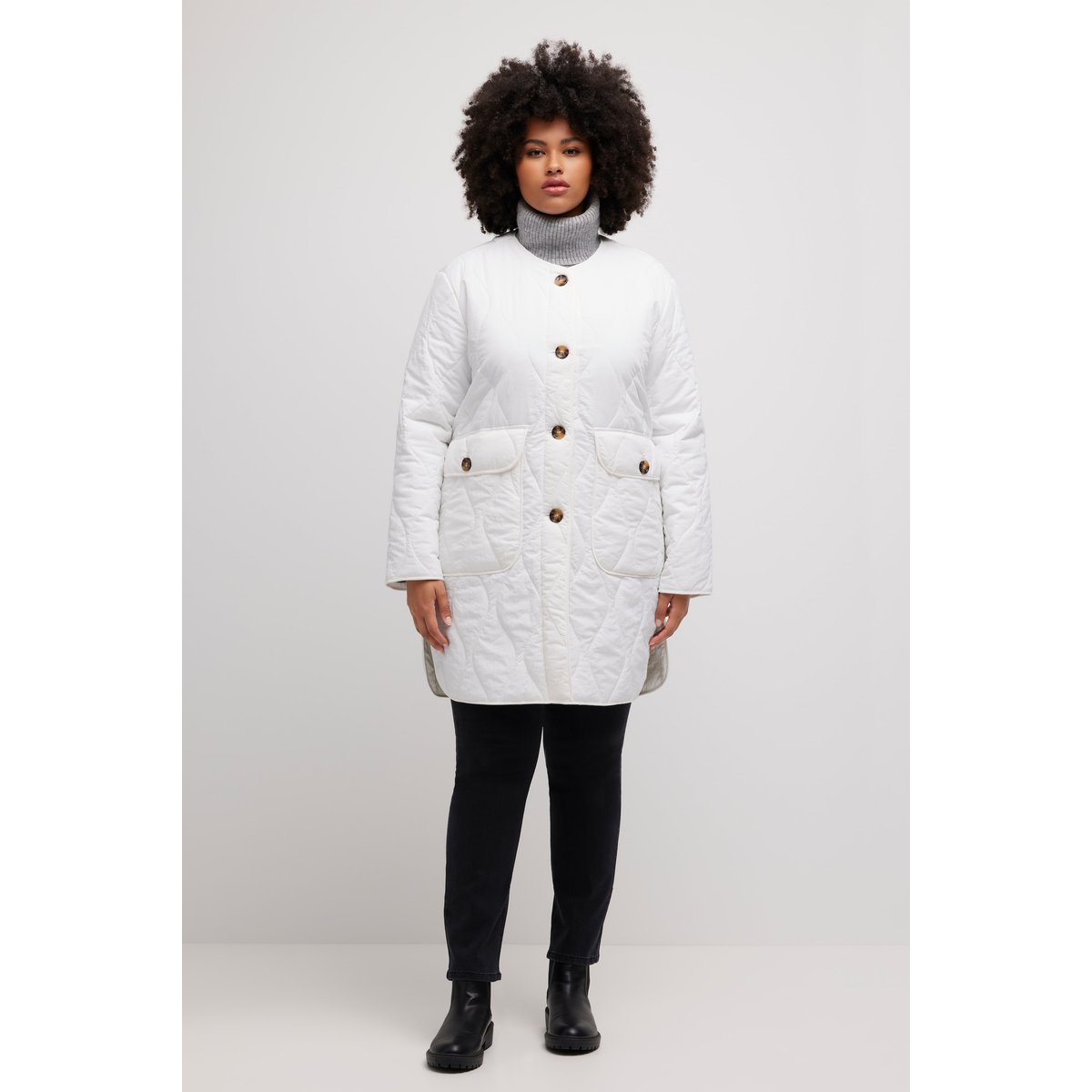 Veste matelassée, rembourrage chaud blanc cassé, ULLA POPKEN