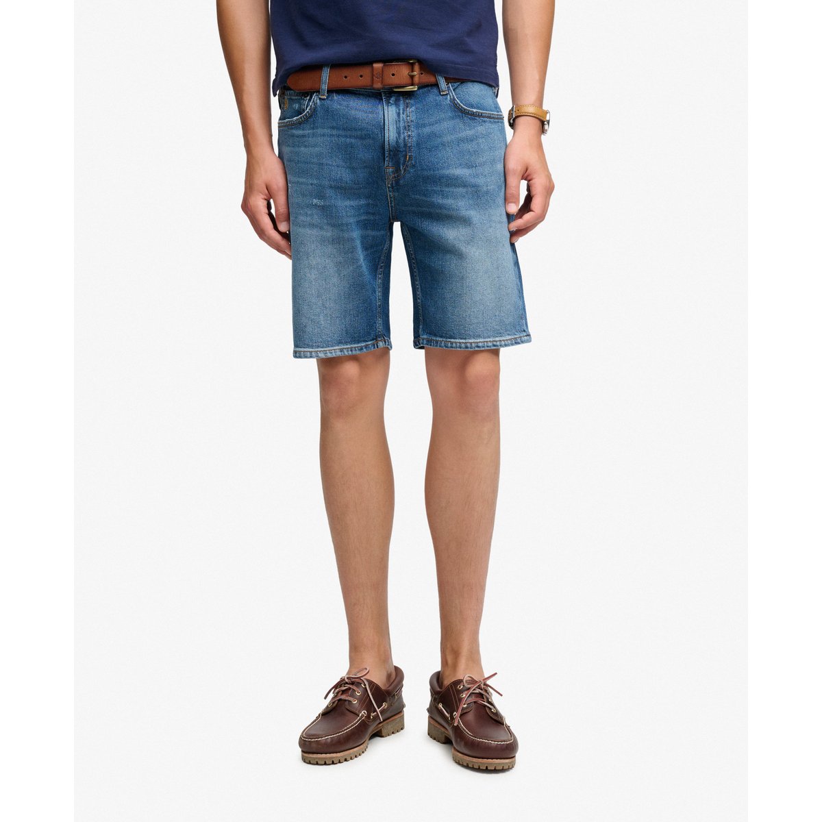 Short Droit Vintage bleu buck, SUPERDRY
