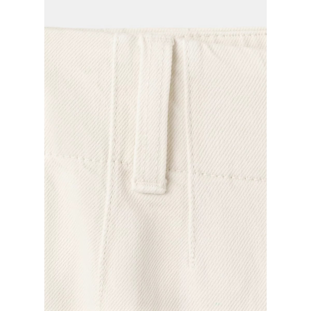 Jean large taille normale blanc cassé, MANGO