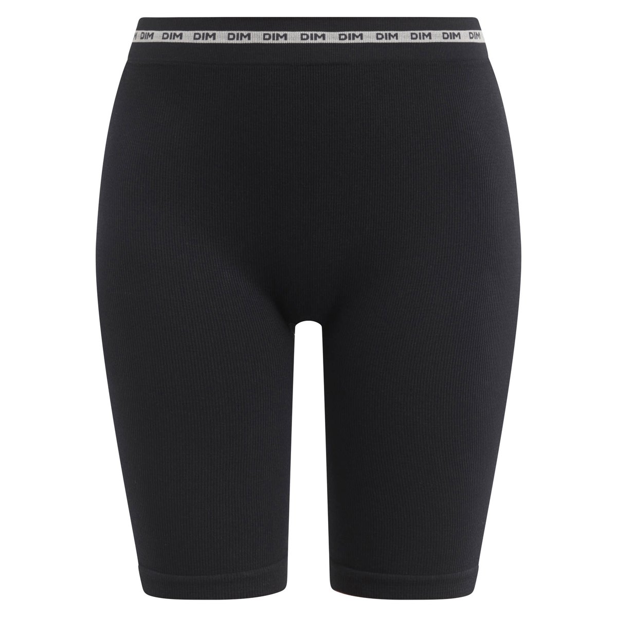 Cycliste en microfibre côtelée Icons Seamless noir, DIM