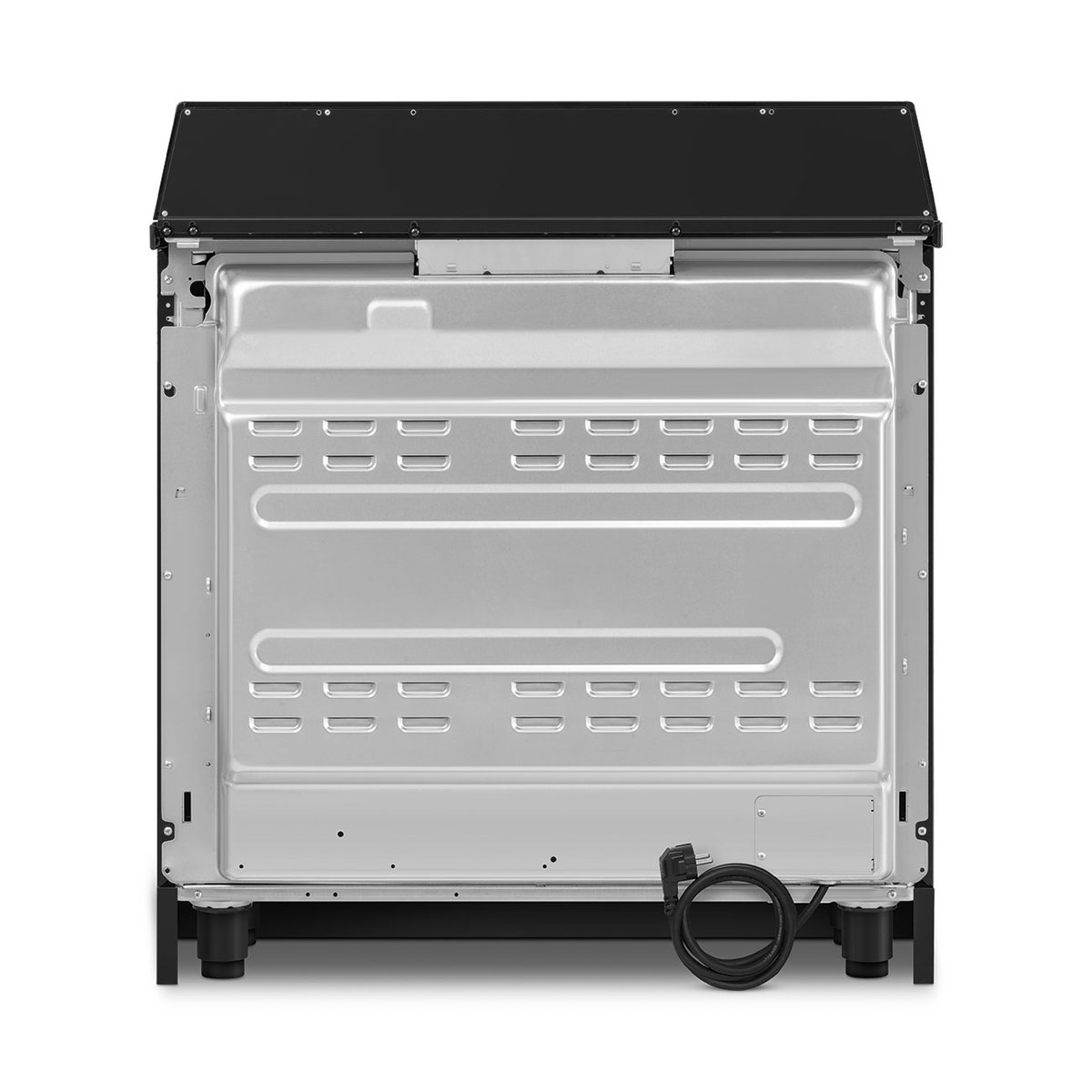 Piano de cuisson induction 90cm Vapor Clean noir brillant, SMEG
