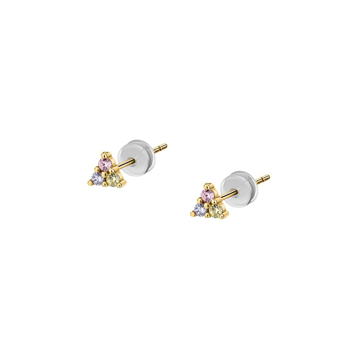 Boucles d'oreilles en Or 375/1000/oxyde de zirconium De Zirconium et Oxyde de zirconium or, JULIETTE