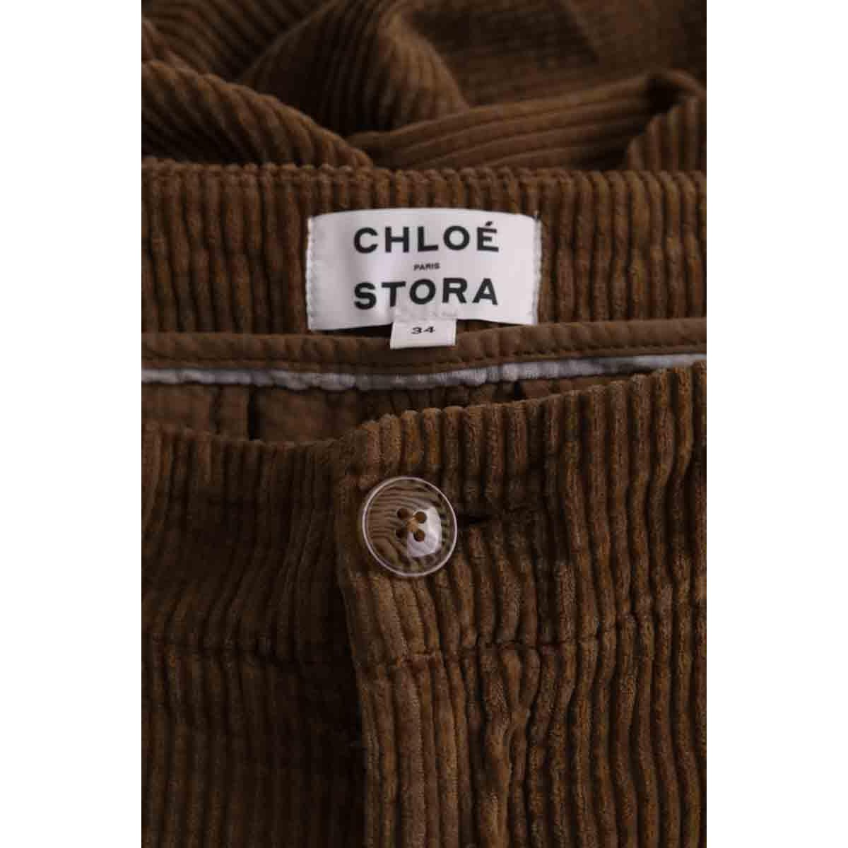 Pantalon droit - Très Bon État marron, CHLOE STORA