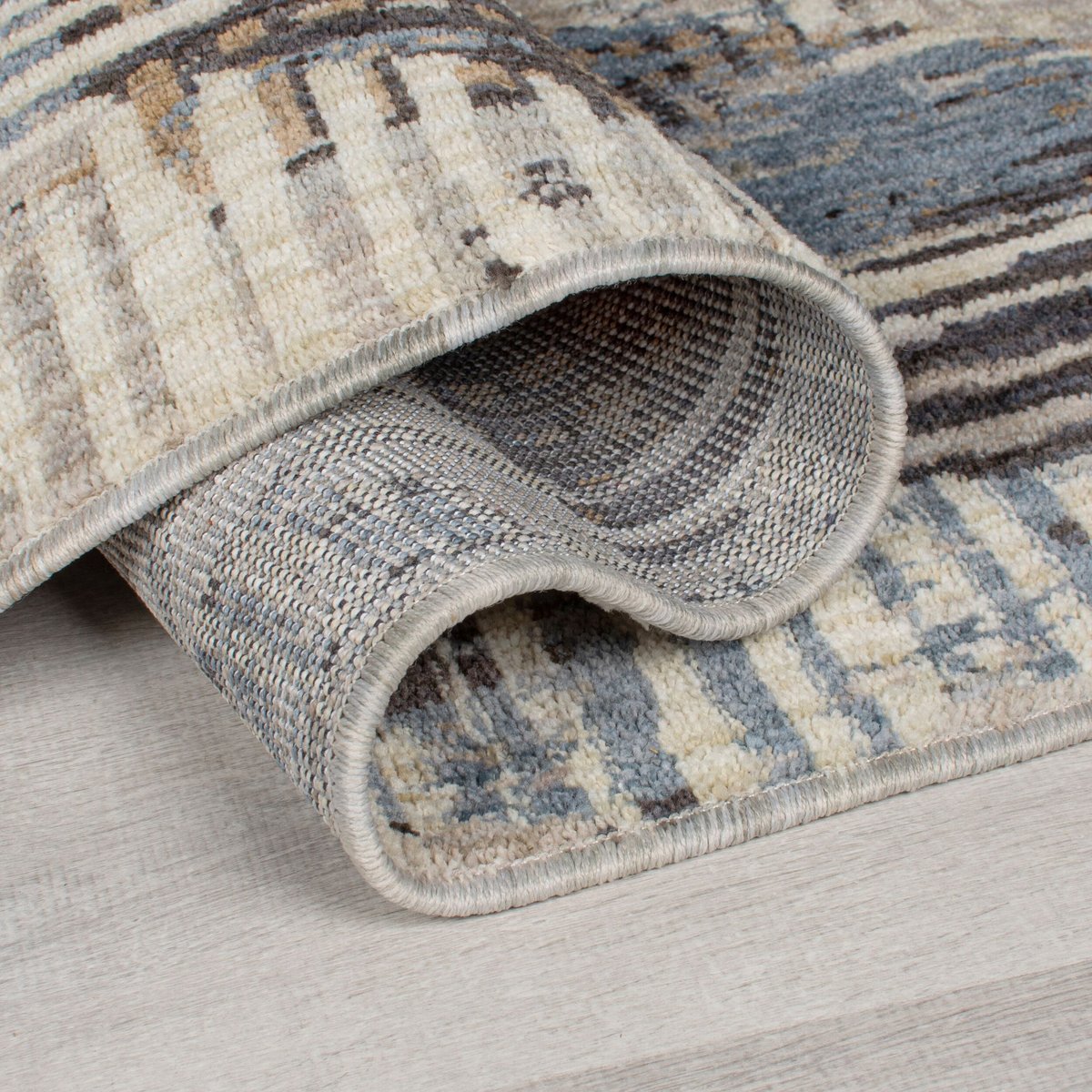Tapis salon et chambre moderne TALY bleu, NOVATREND