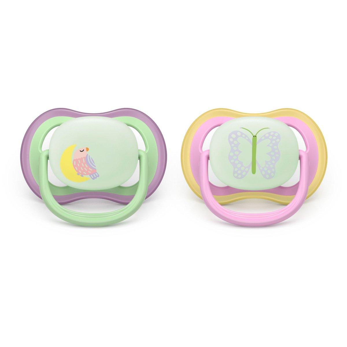 Lot de 2 sucettes Ultra Air 6-18 mois vert, PHILIPS AVENT