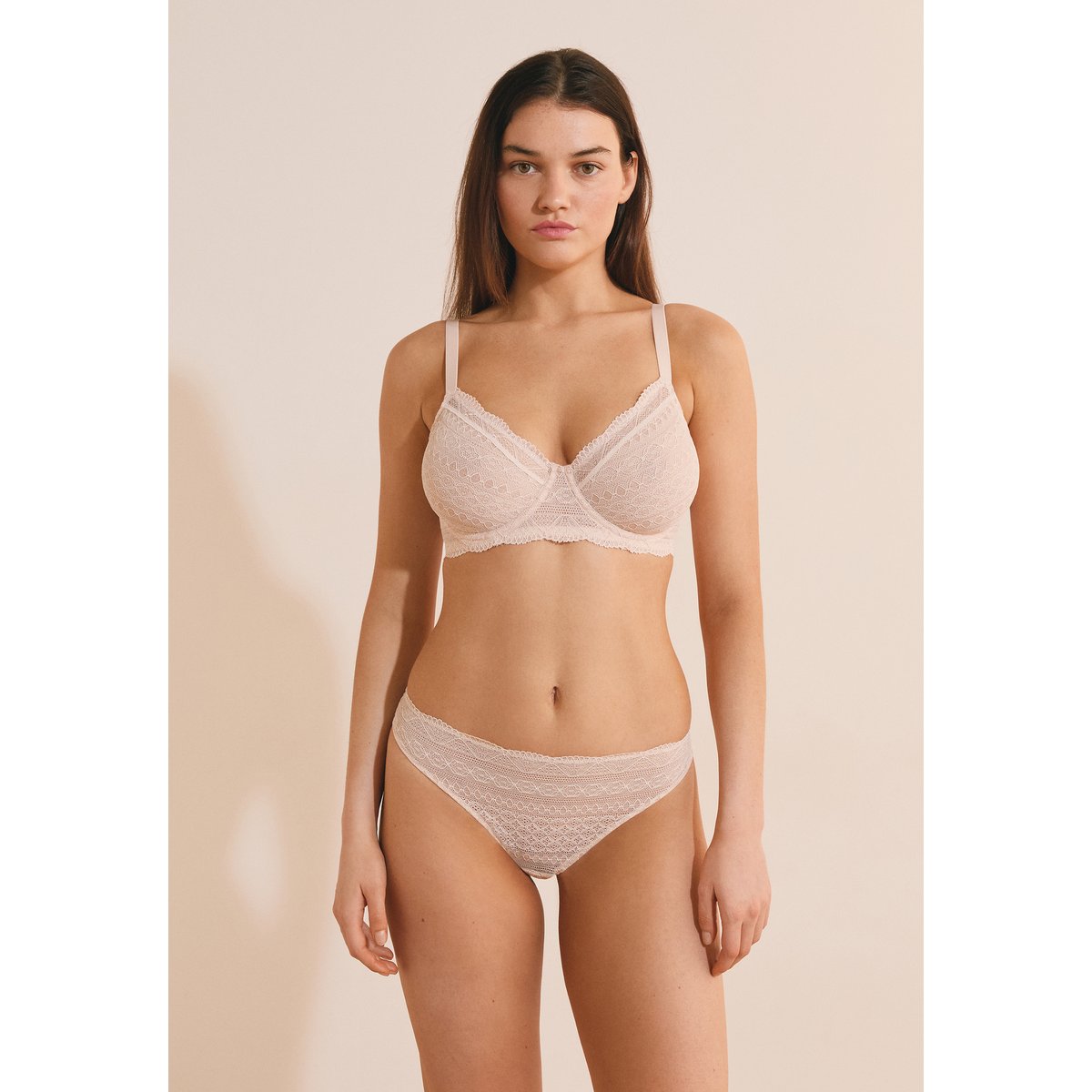 Soutien gorge Minimizer Idole rose poudre, ETAM