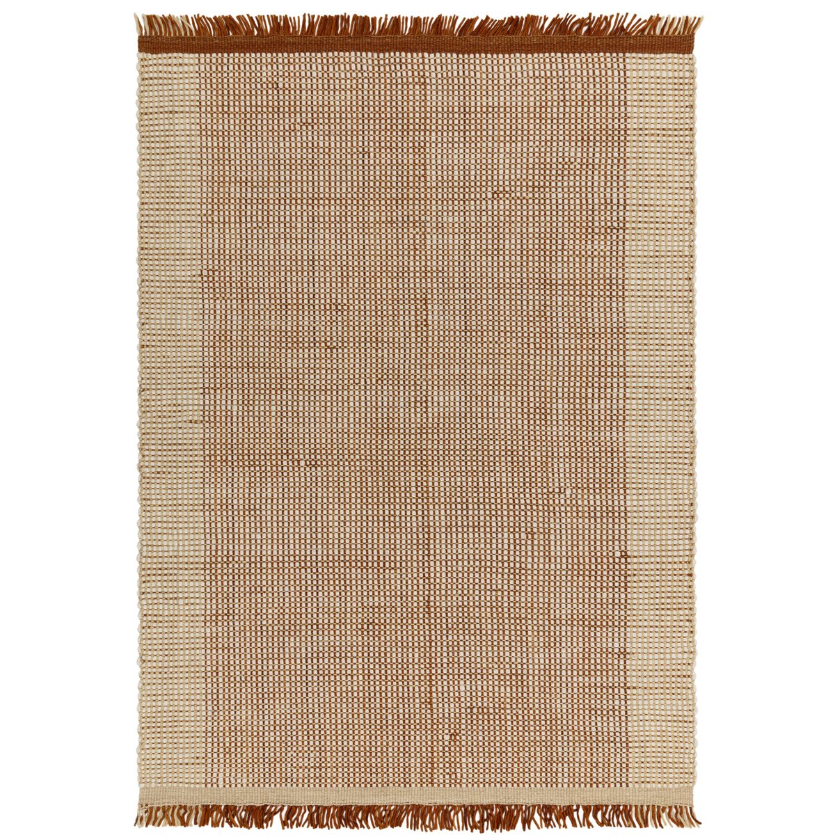 Tapis moderne en laine tissé main ELYSIUM rouge, NOVATREND