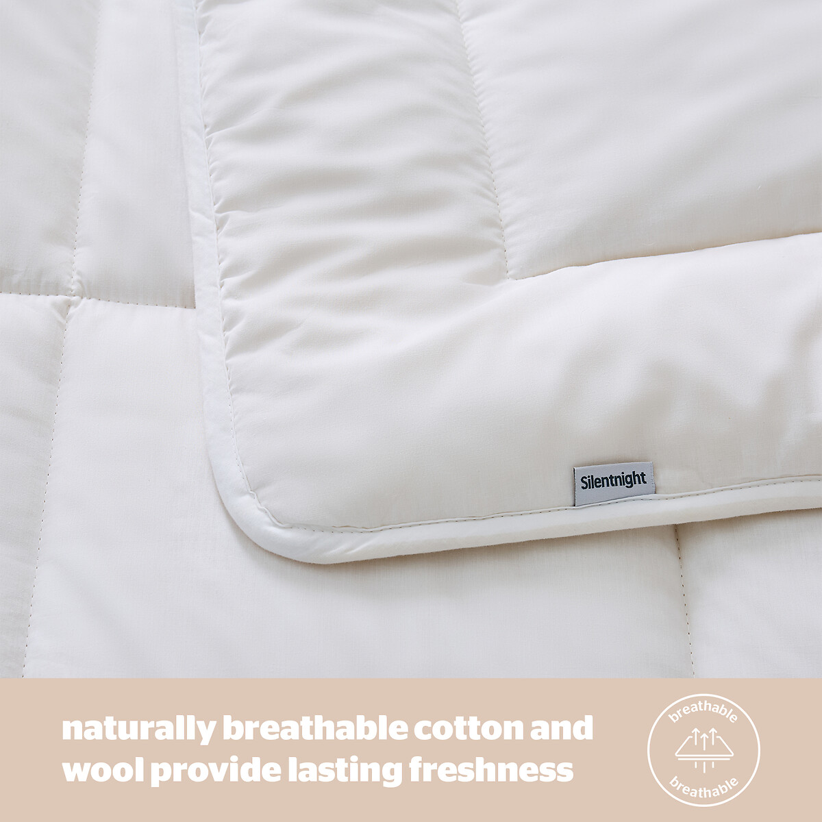 Natural Wool Heavyweight All Season Duvet white, SILENTNIGHT