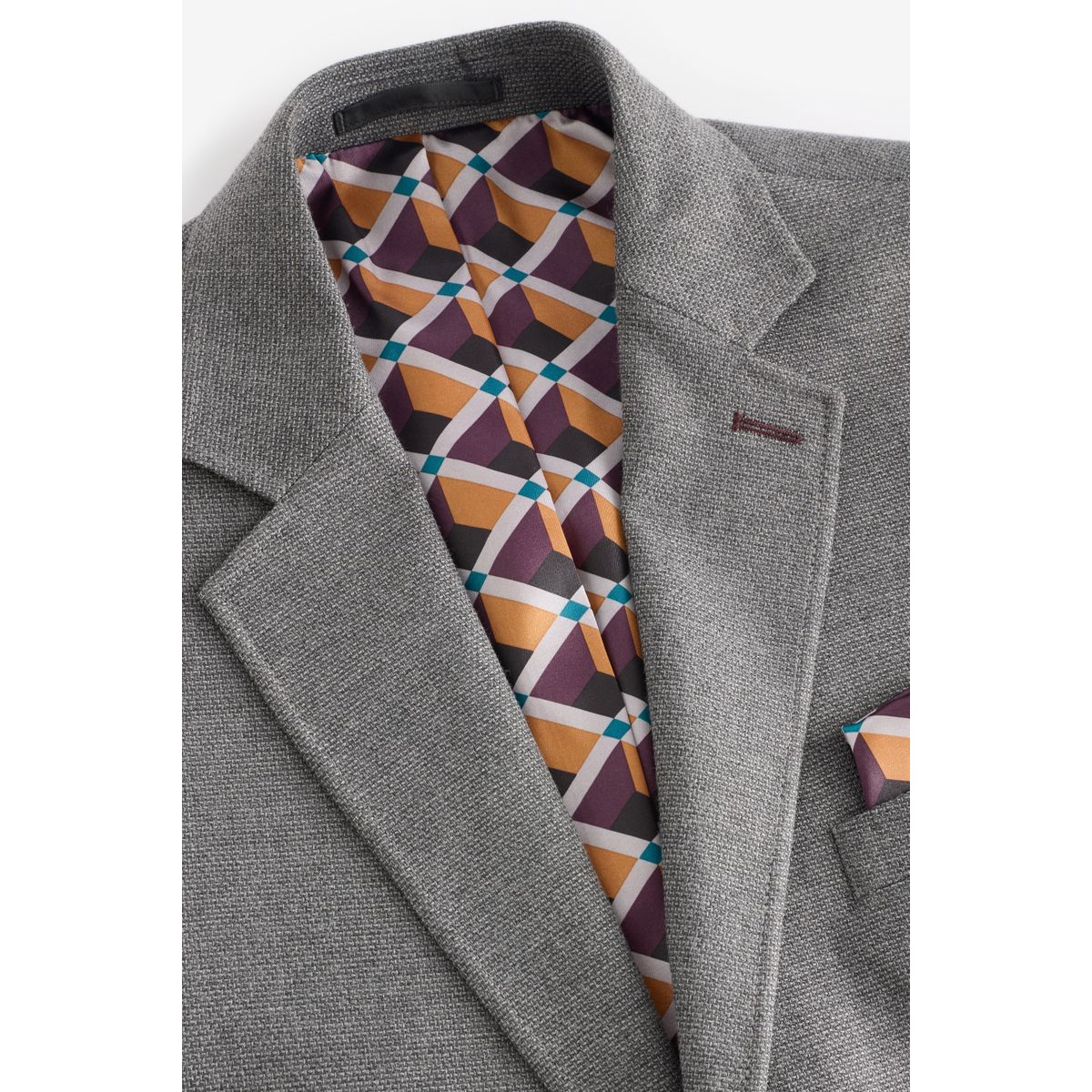 Blazer habillé texturé gris, NEXT