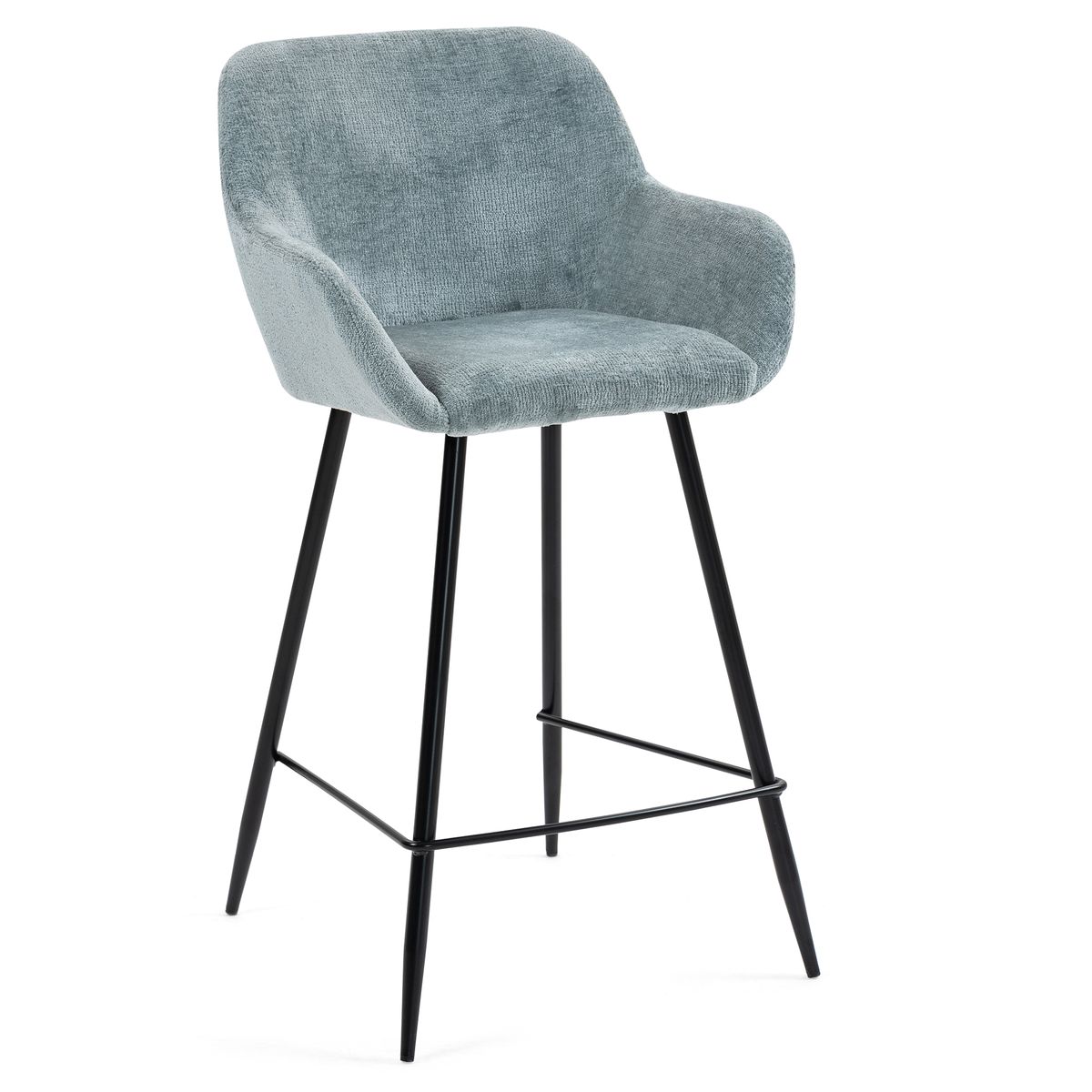 Chaise snack tissu chenille céladon, ZAGO