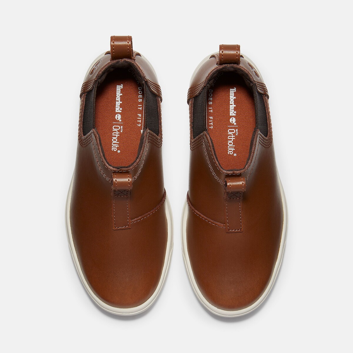 Bottines chelsea en cuir, Lisbon Street Mid marron, TIMBERLAND