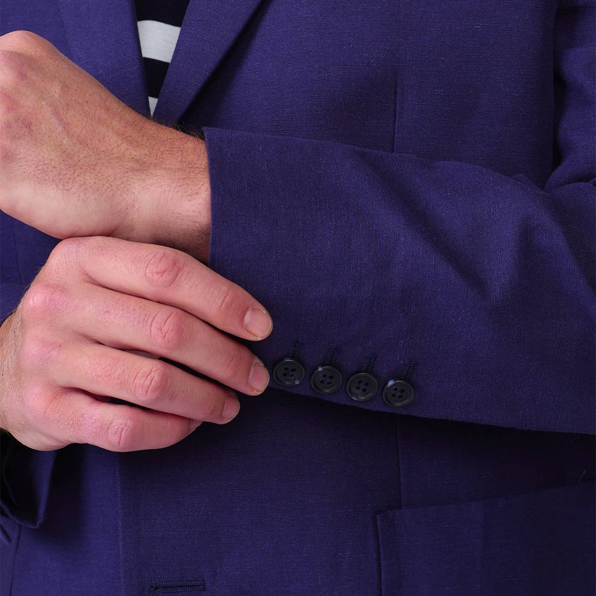 Blazer Basile bleu indigo, MISE AU GREEN