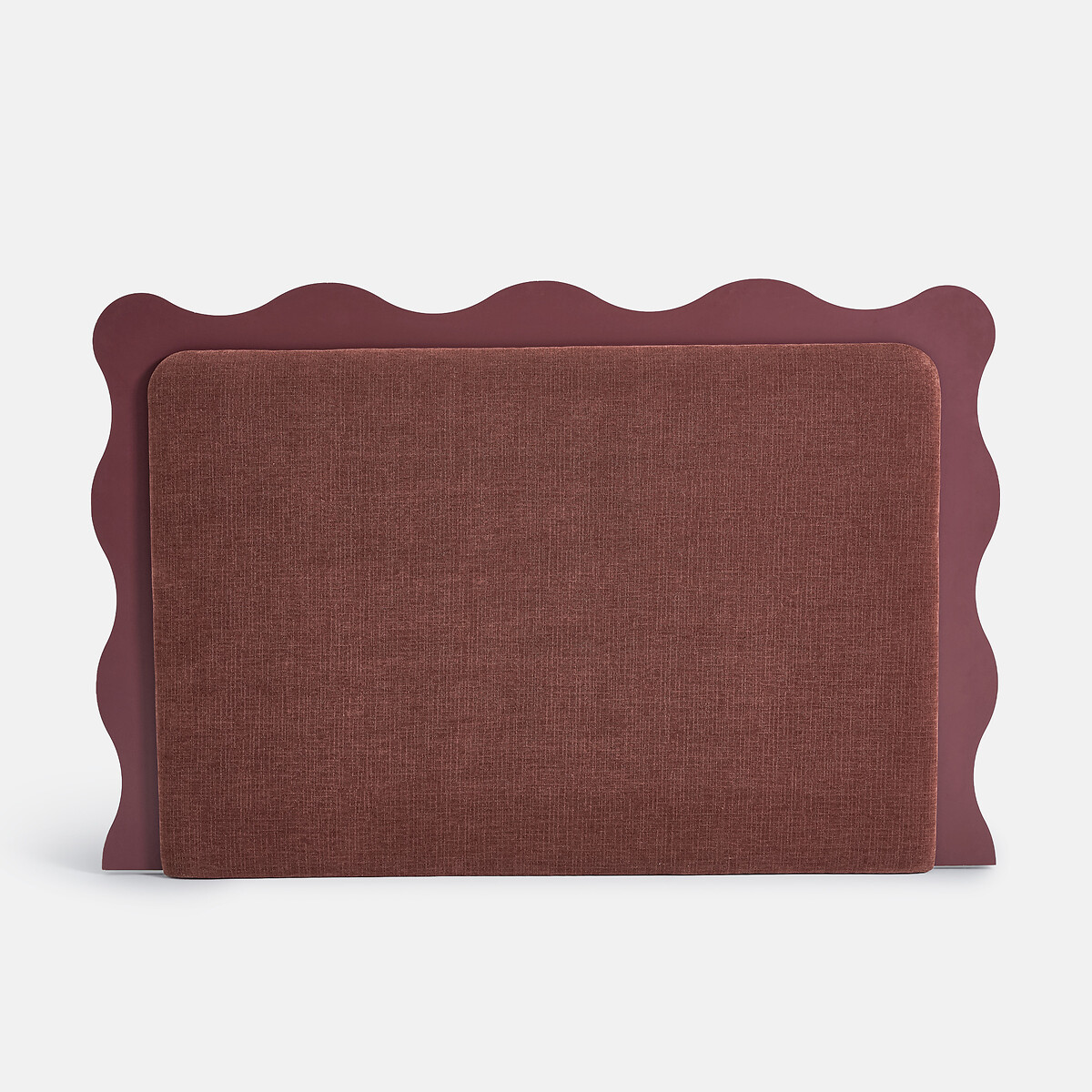 Tête de lit rembourrée, tissu chenille, RAVIO bordeaux, LA REDOUTE INTERIEURS