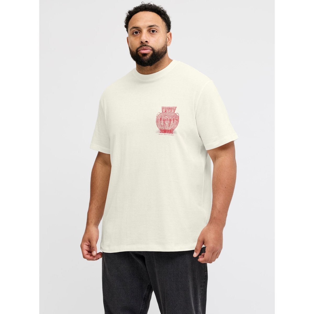 T-Shirt cloud dancer, JACK & JONES