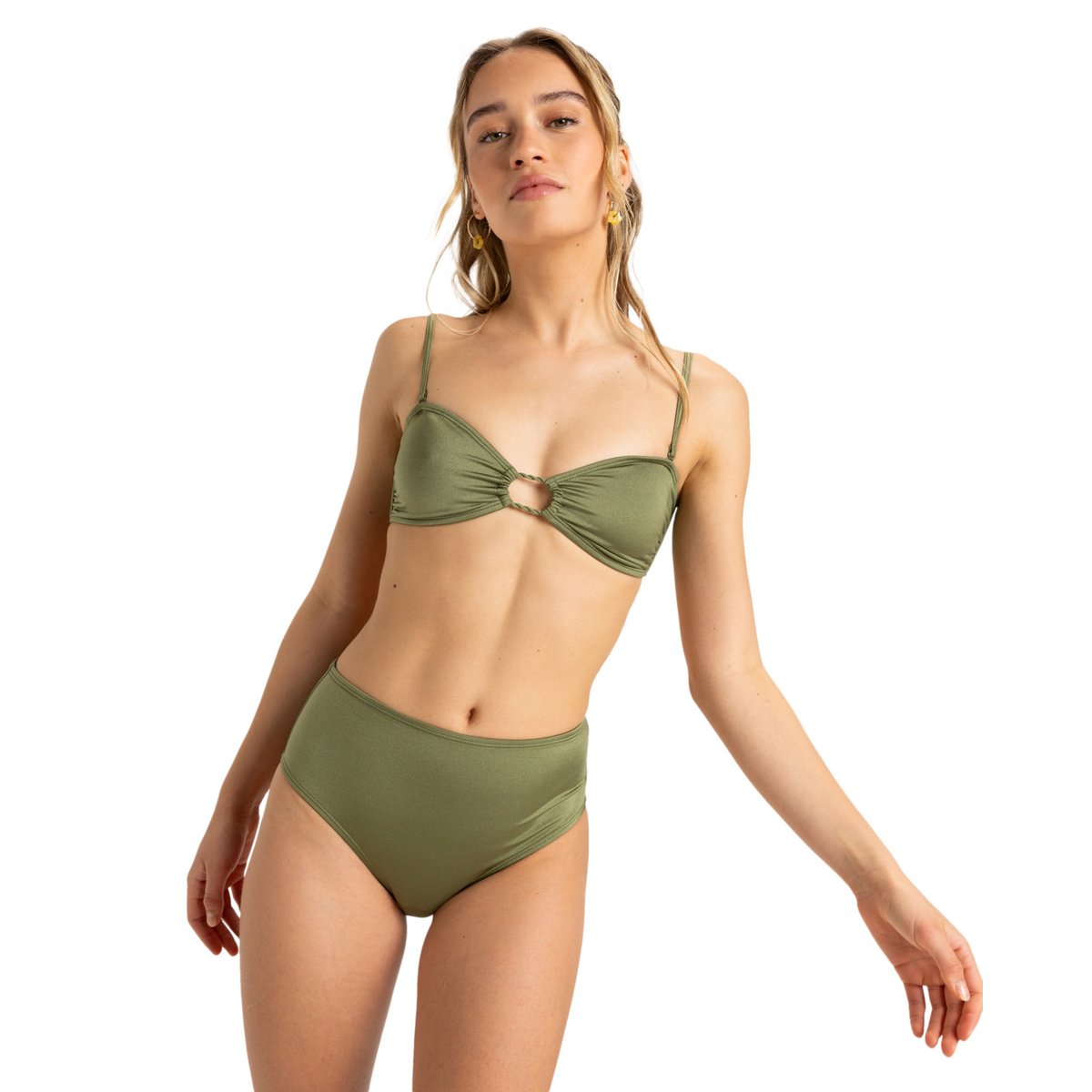 Bas de maillot de bain hipster BRILHO. vert loden green, ROXY