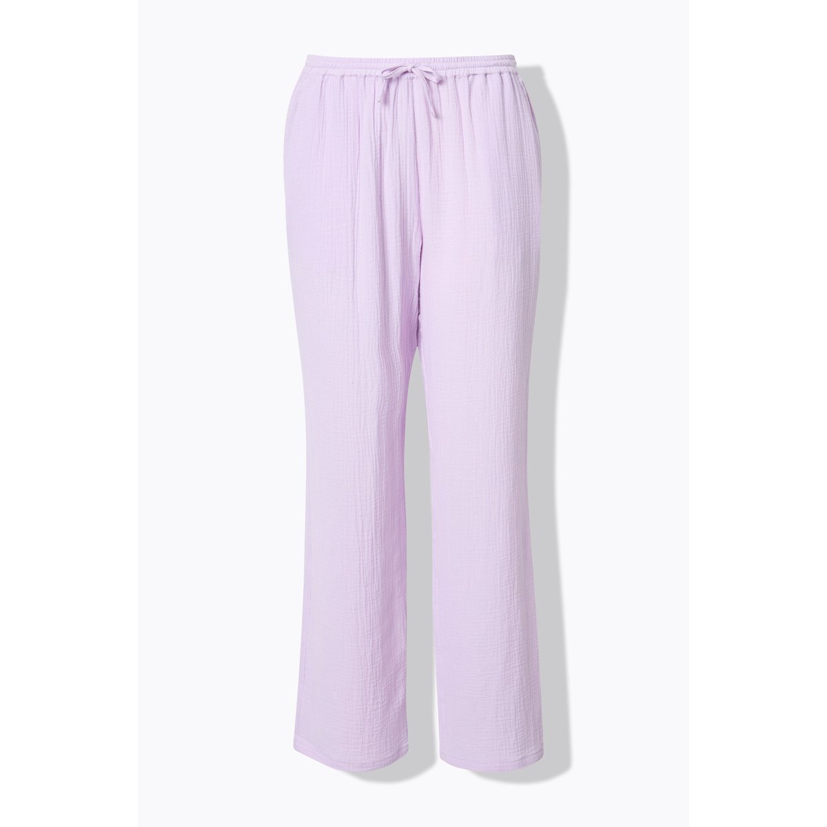 Pantalon à enfiler Rose en mousseline. Jambe lavande, ULLA POPKEN