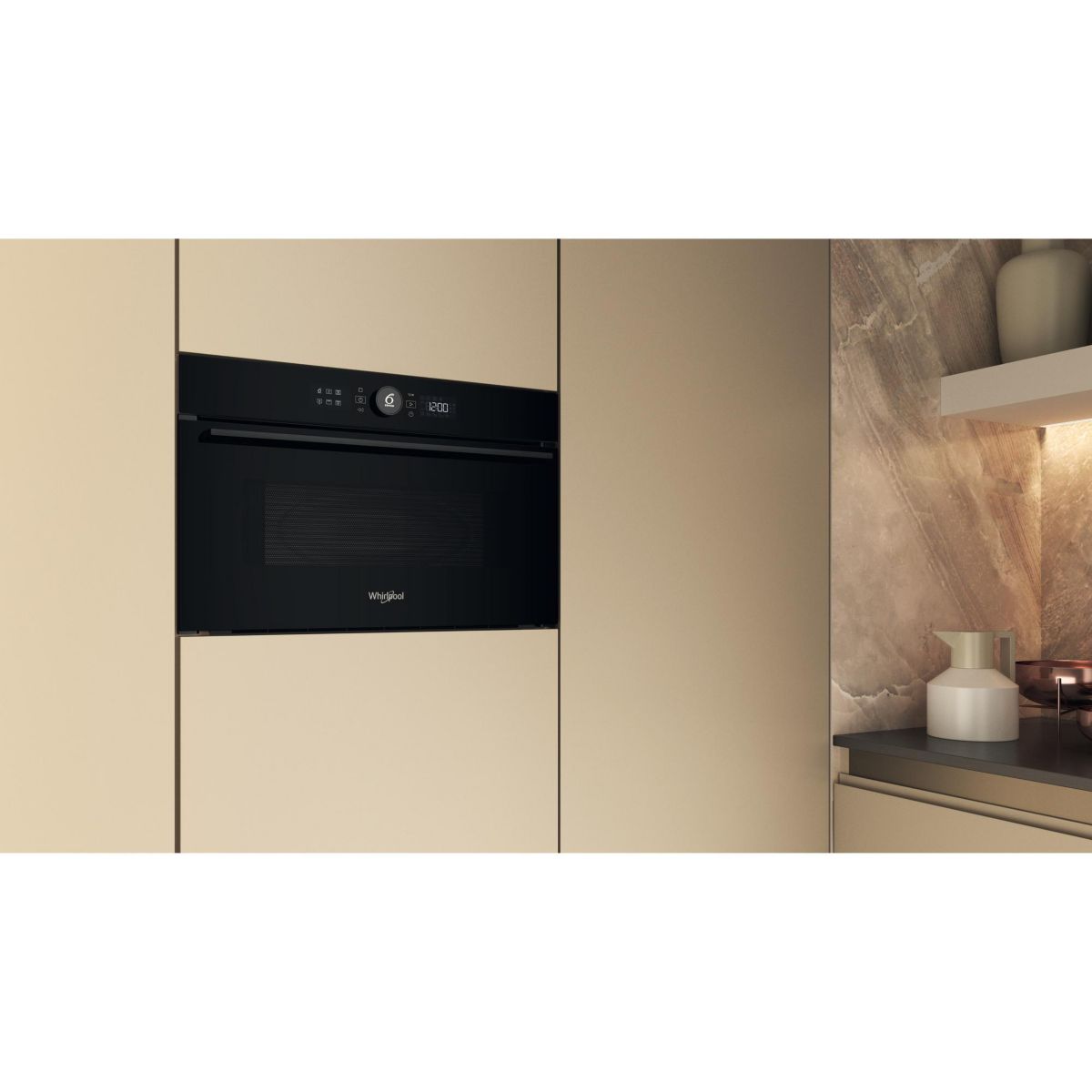 Micro ondes grill encastrable WMD54MBF couleur unique, WHIRLPOOL