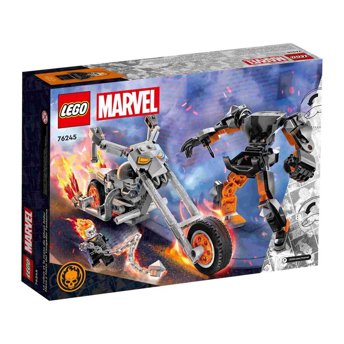Marvel Le robot et la moto de Ghost Rider multicolore, LEGO