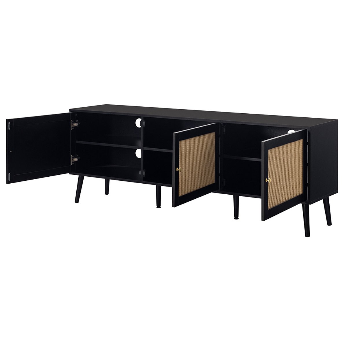 Meuble TV - GOTO noir, BEST MOBILIER
