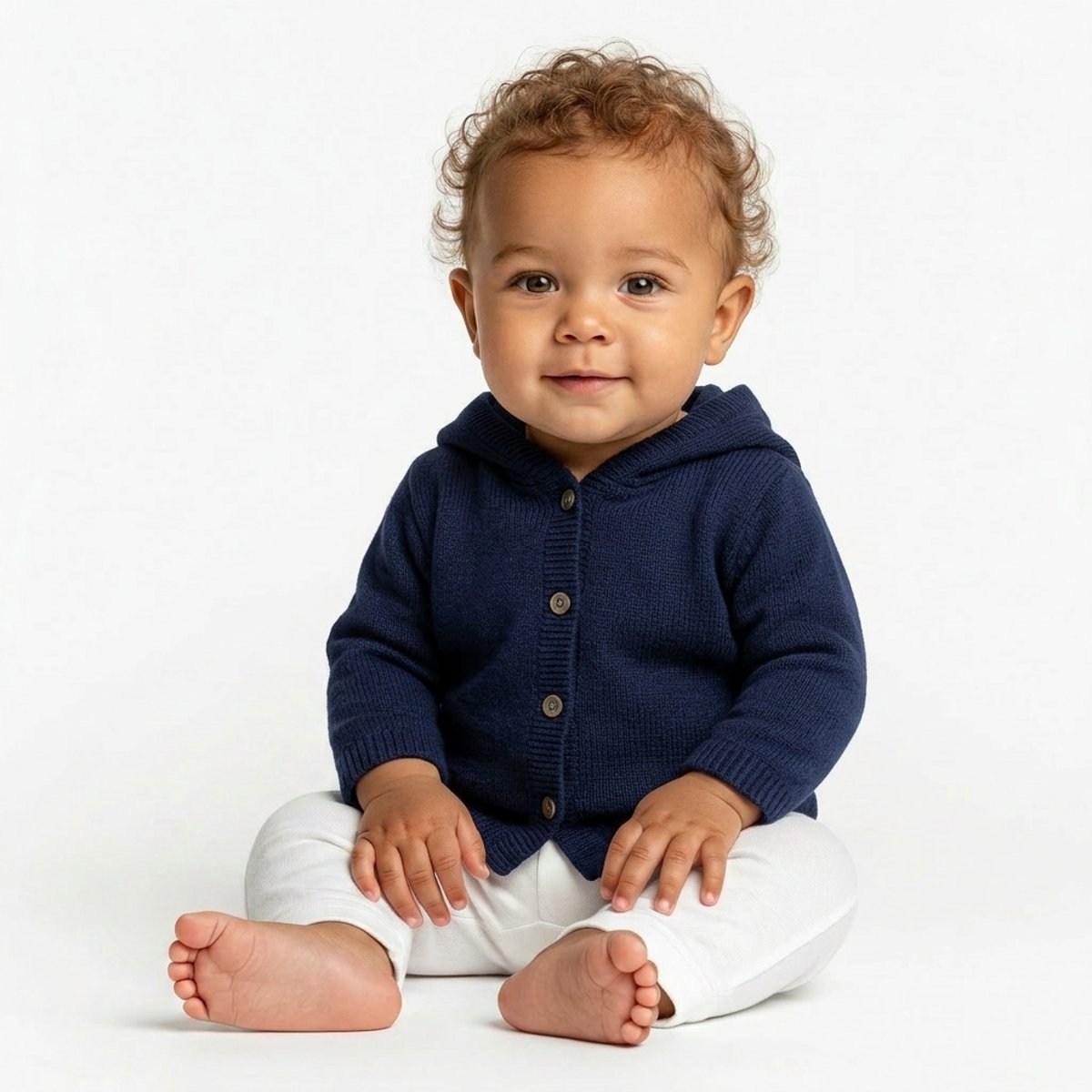 Cardigan bébé - Très bon état bleu, ERIC BOMPARD