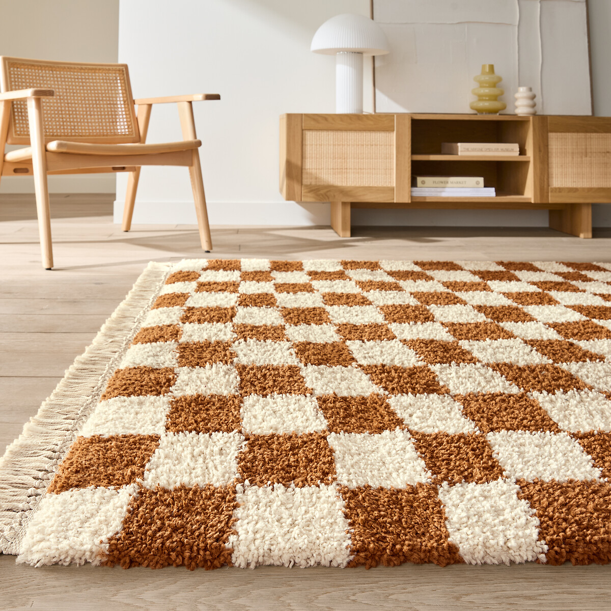 Tapis damier, Danito cognac, LA REDOUTE INTERIEURS