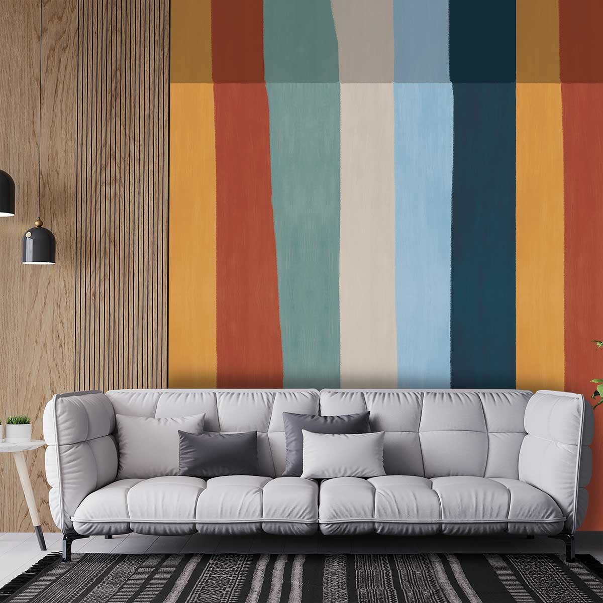 Papier peint, automne multicolore, HEXOA