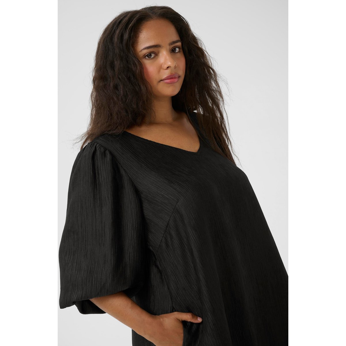 Robe noir black deep cc, KAFFE CURVE