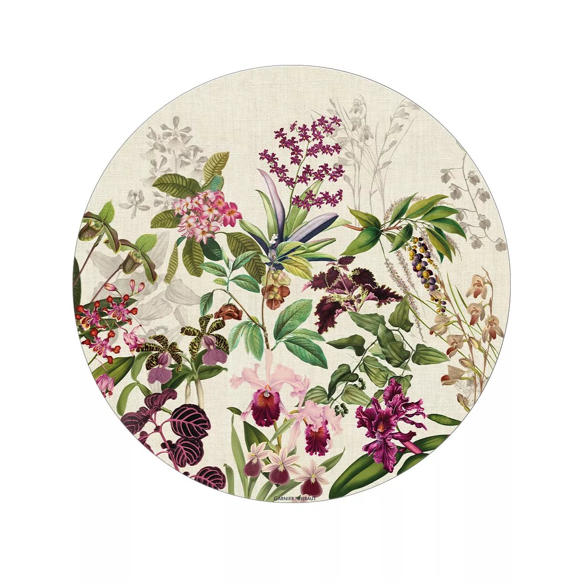 Set vinyle PARFUM D'ORCHIDEE grege, GARNIER THIEBAUT
