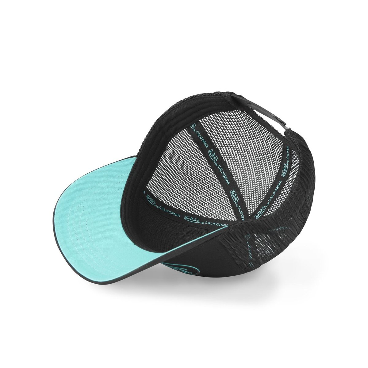 Casquette Trucker Log noir/turquoise, VON DUTCH