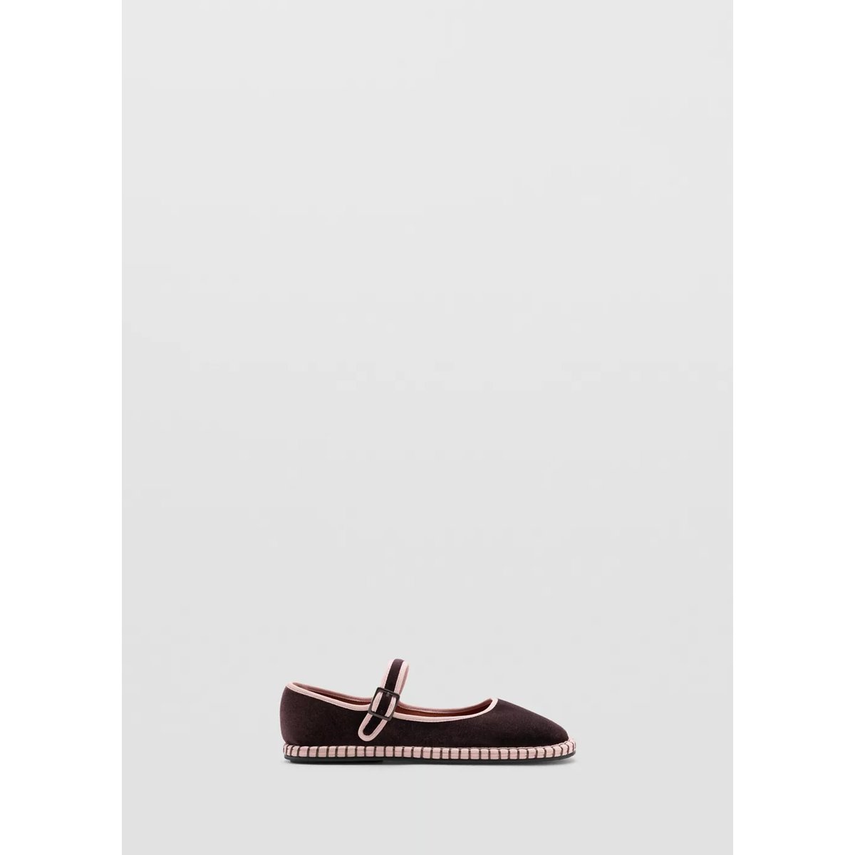 Ballerines bicolores à boucle chocolat, MANGO KIDS