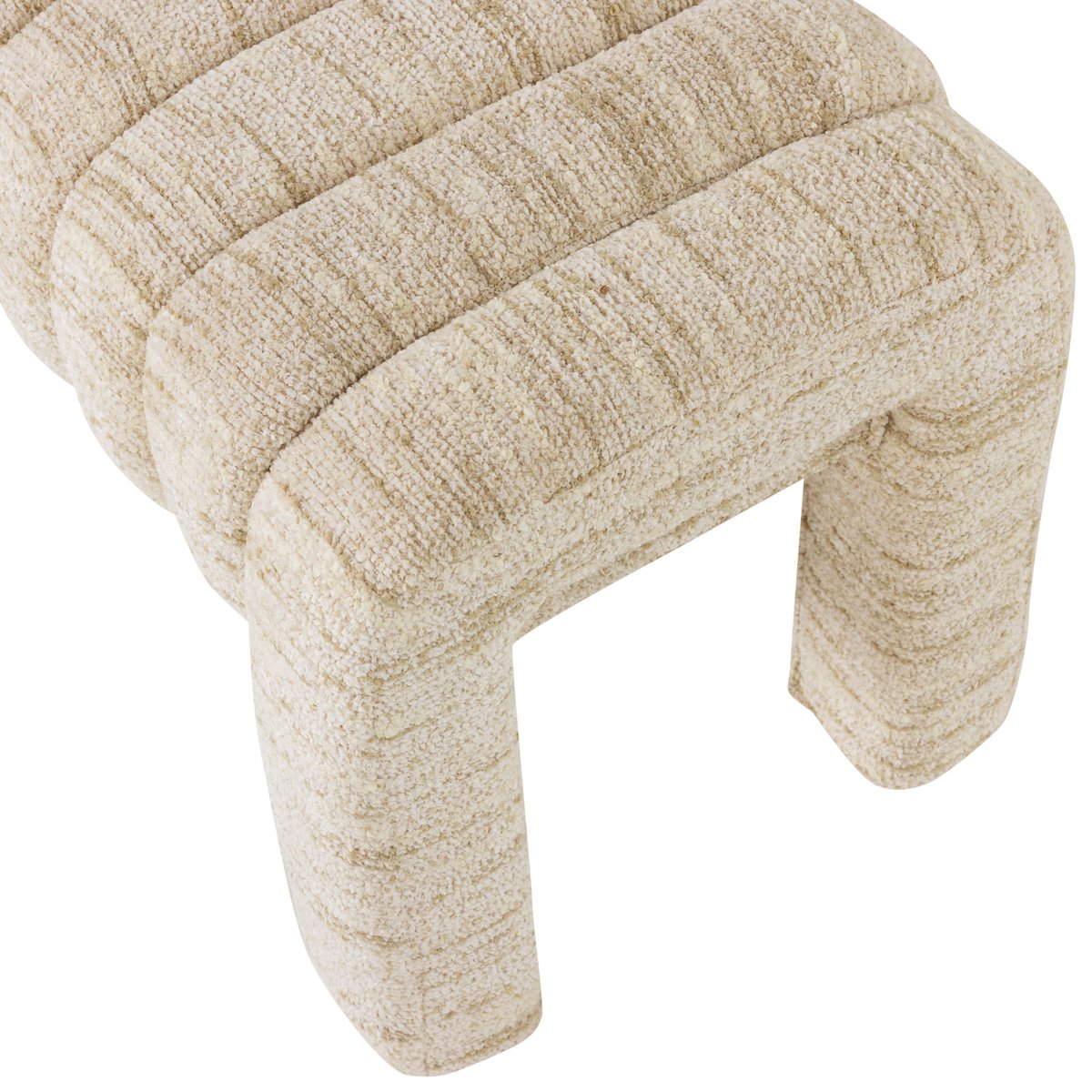 Banc en bouclé FREX naturel, WOOOD