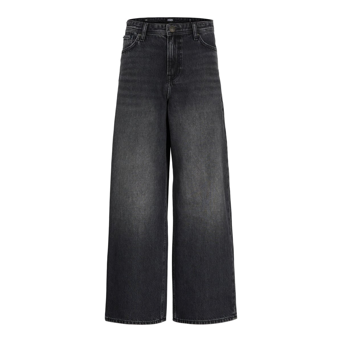 Jean large, DAVE black denim, JACK & JONES JUNIOR