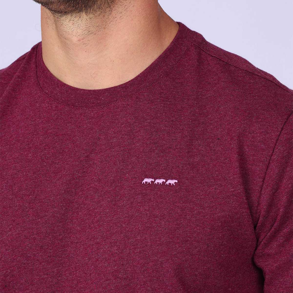 T-shirt Cédric bordeaux, MISE AU GREEN
