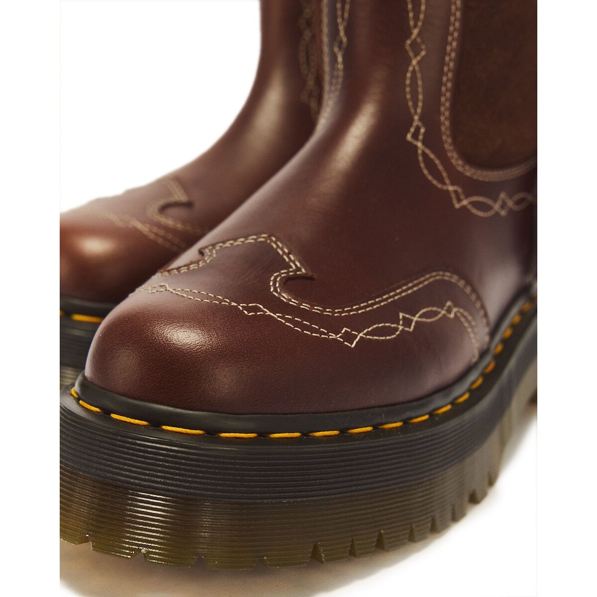 Bottes en cuir, Fringe Mid Pull On marron, DR. MARTENS