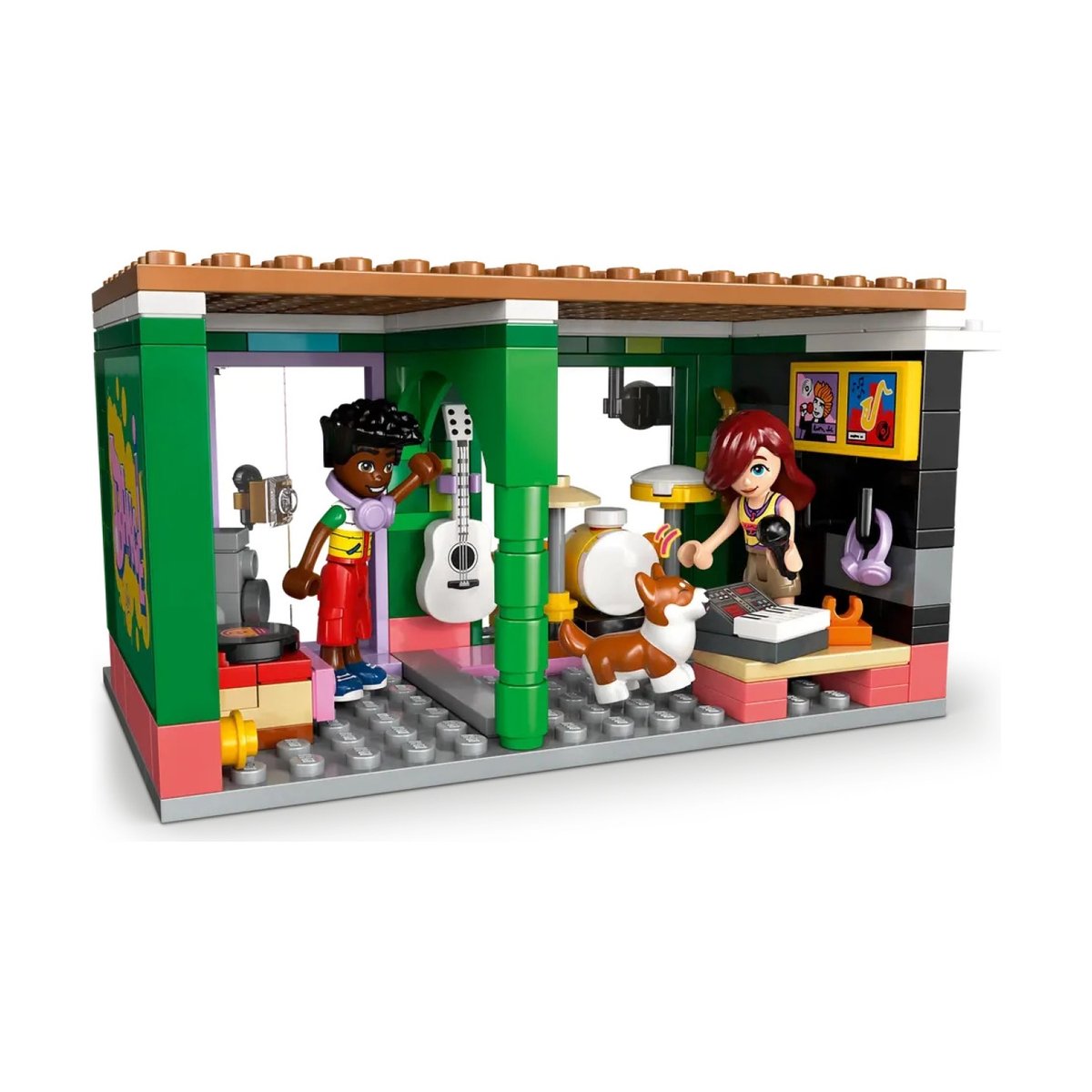 Friends Le magasin de musique et l'appartement multicolore, LEGO