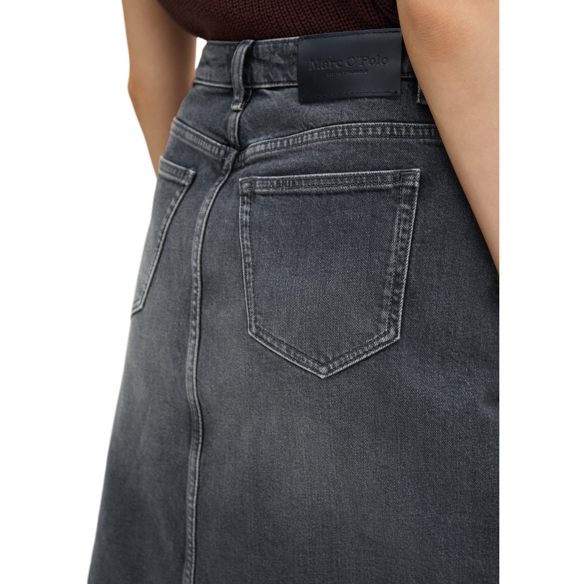 Jupe en jean regular avec CIRCULOSE gris, MARC O'POLO