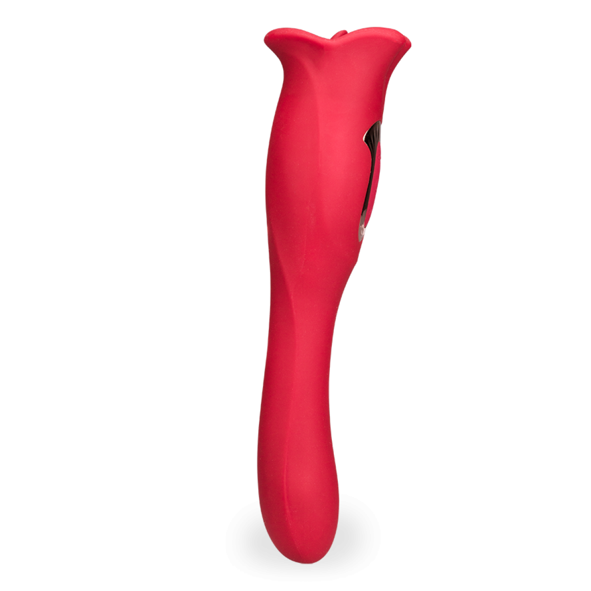 Vibromasseur puissant 2-en-1 avec bouche et langue vibrante Sweet Kiss rouge, LOVE AND VIBES
