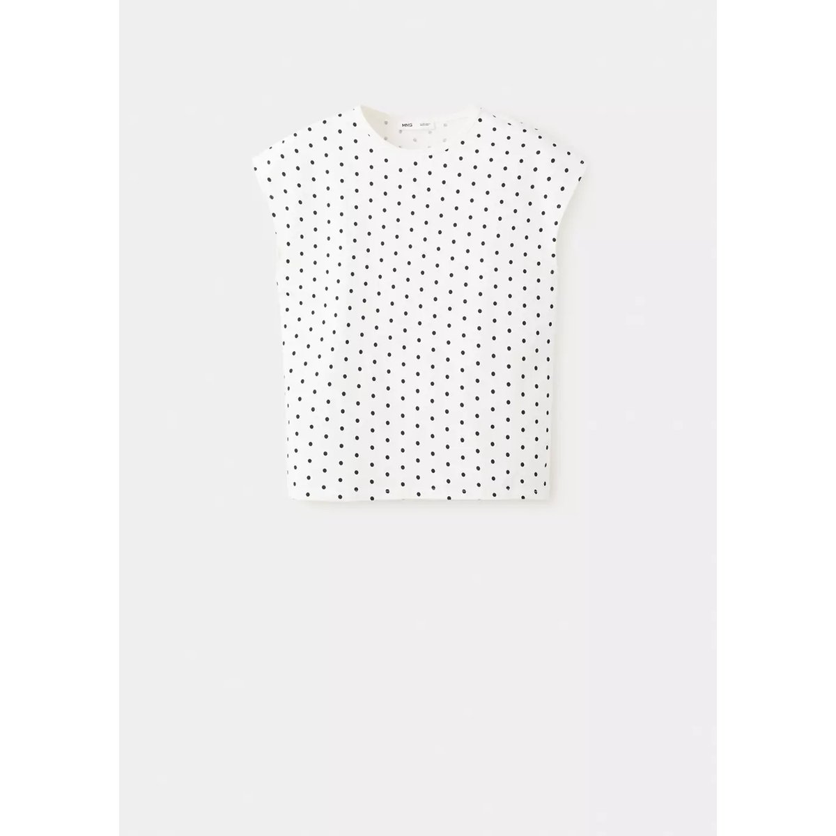 T-shirt coton pois blanc, MANGO