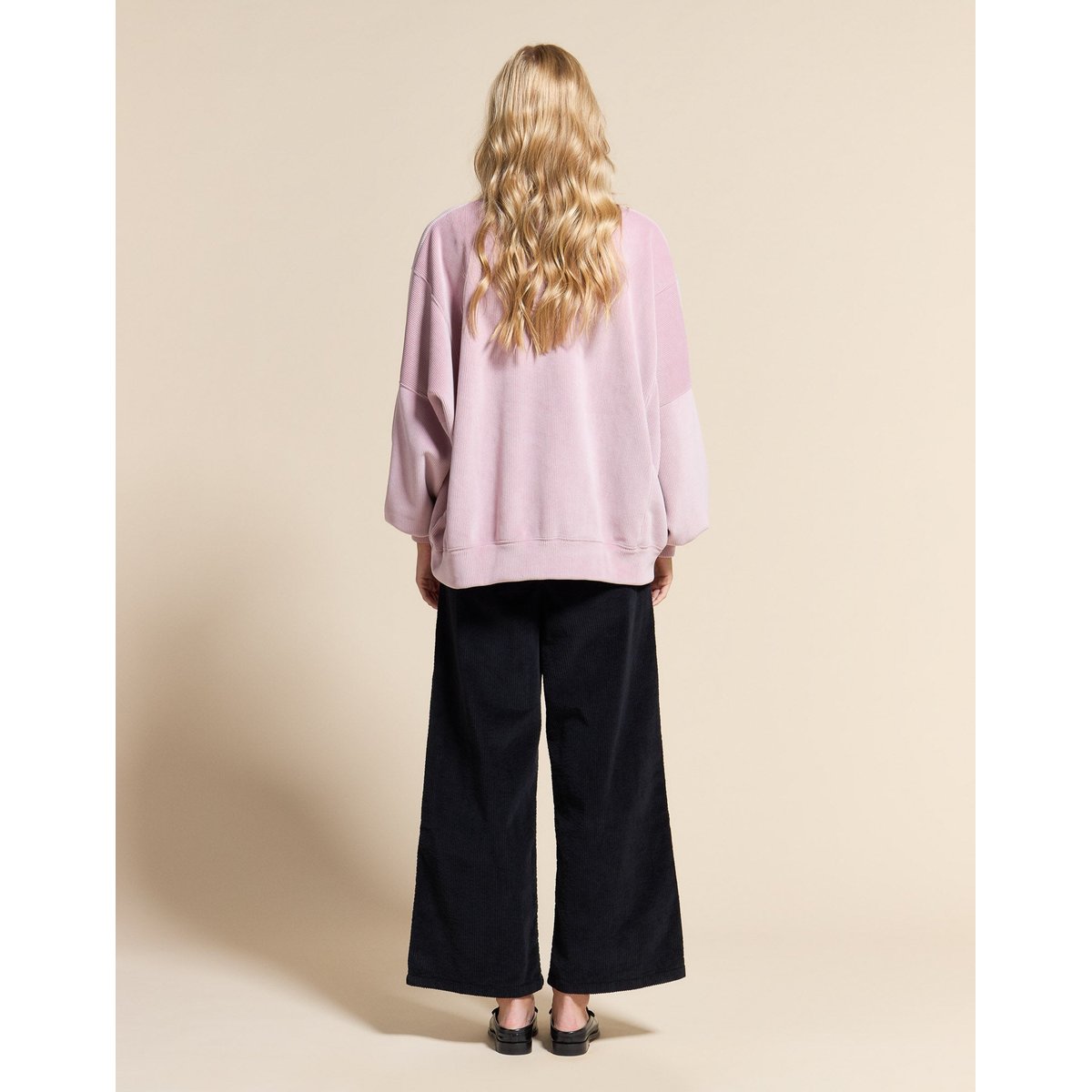 PANTALON JANE VELOURS BLACK noir, PULLIN