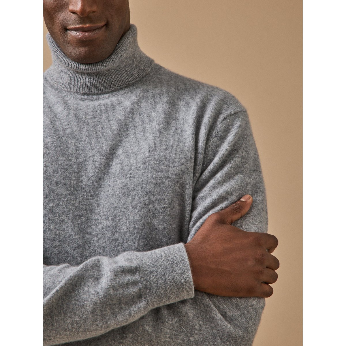 Pull col roulé - Collection Cachemire gris chine, CYRILLUS