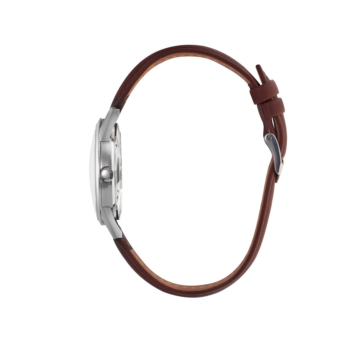 Montre Analogique HIMALAYA argenté bleu foncé marron, LIP