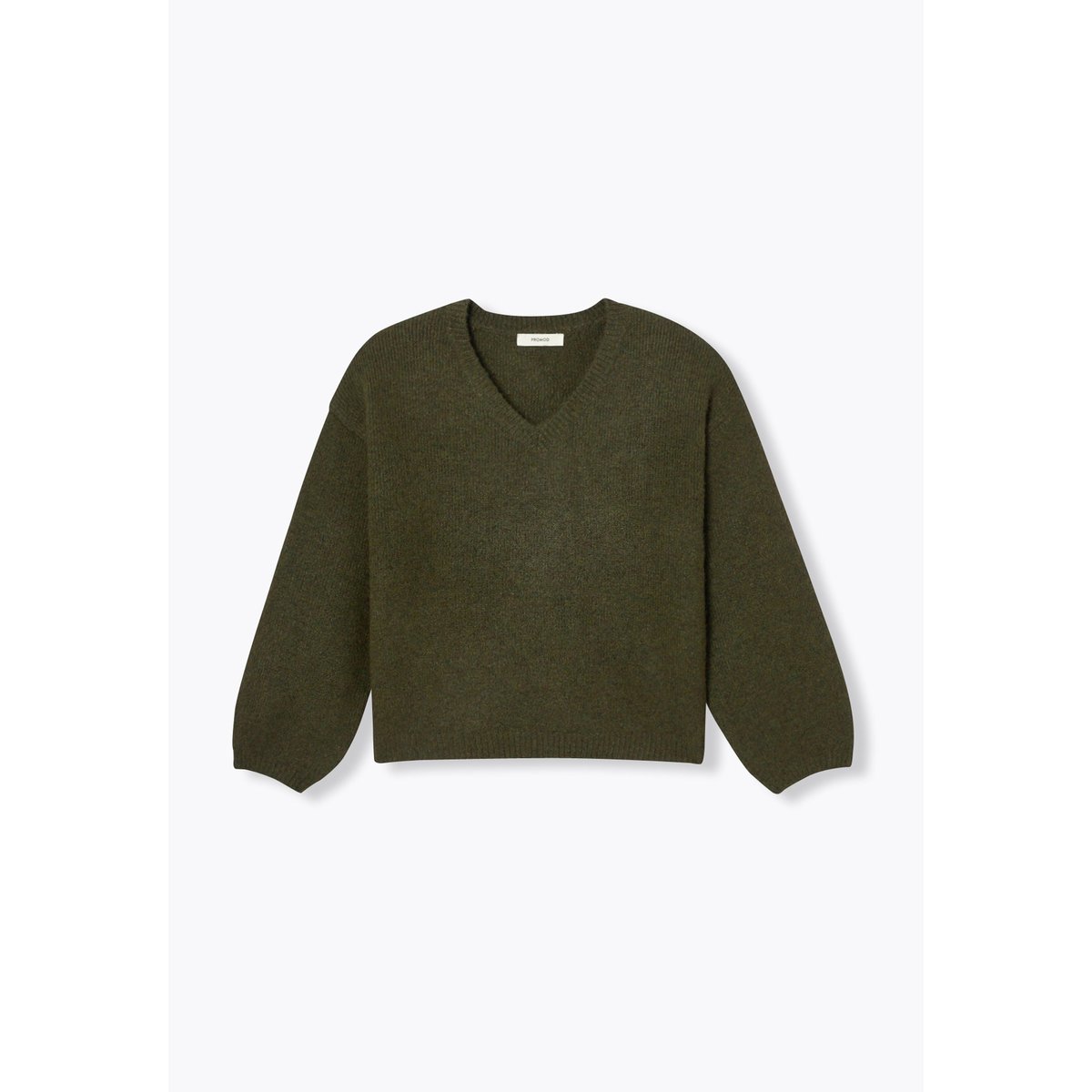 Pull oversize col V kaki, PROMOD