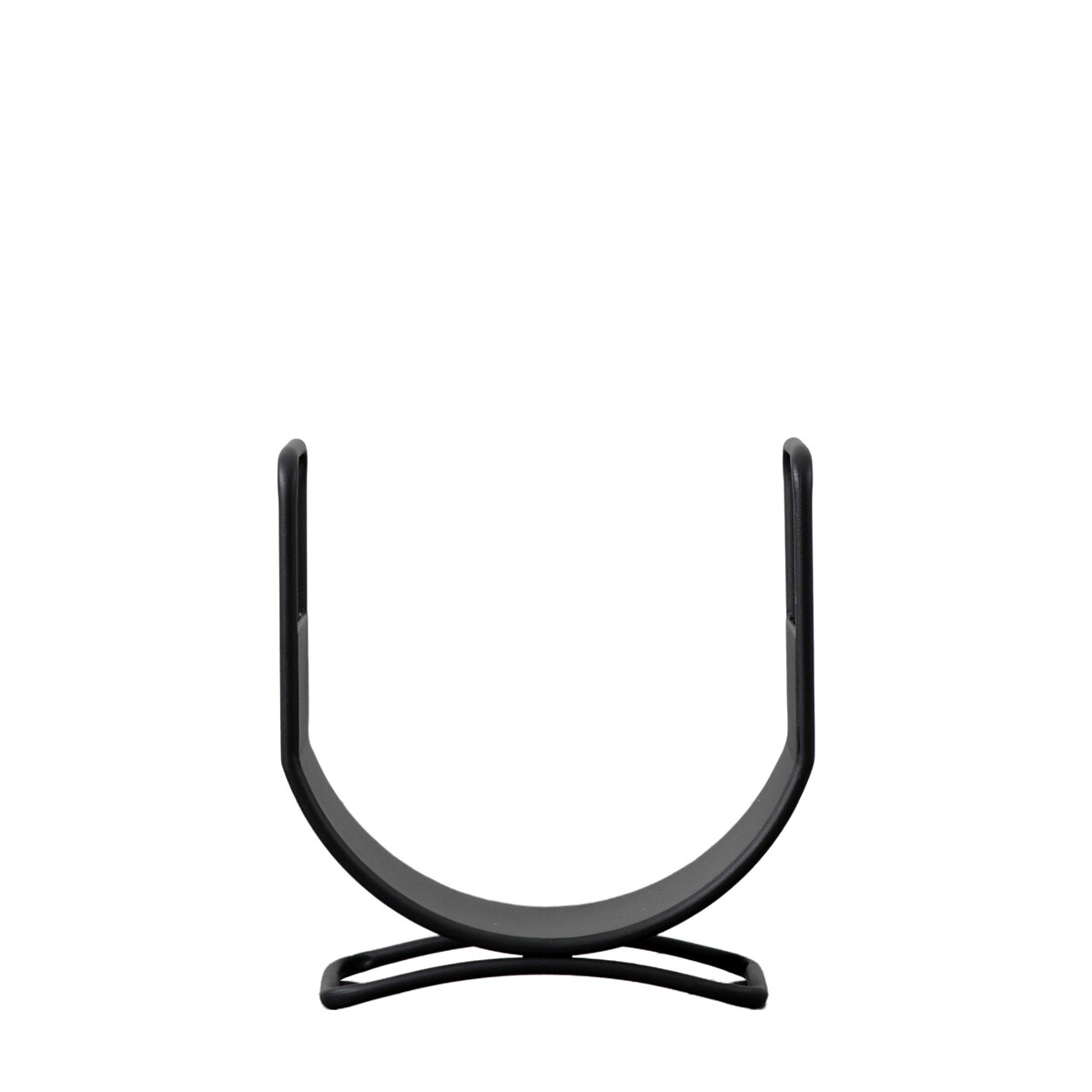 41cm Metal Log Basket in Black black, ÉDITÉ