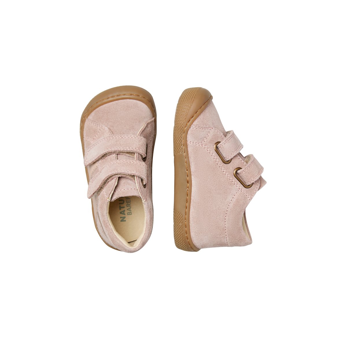 Chaussures barefoot en suède BAREFOOT SABBY VL rose-, NATURINO