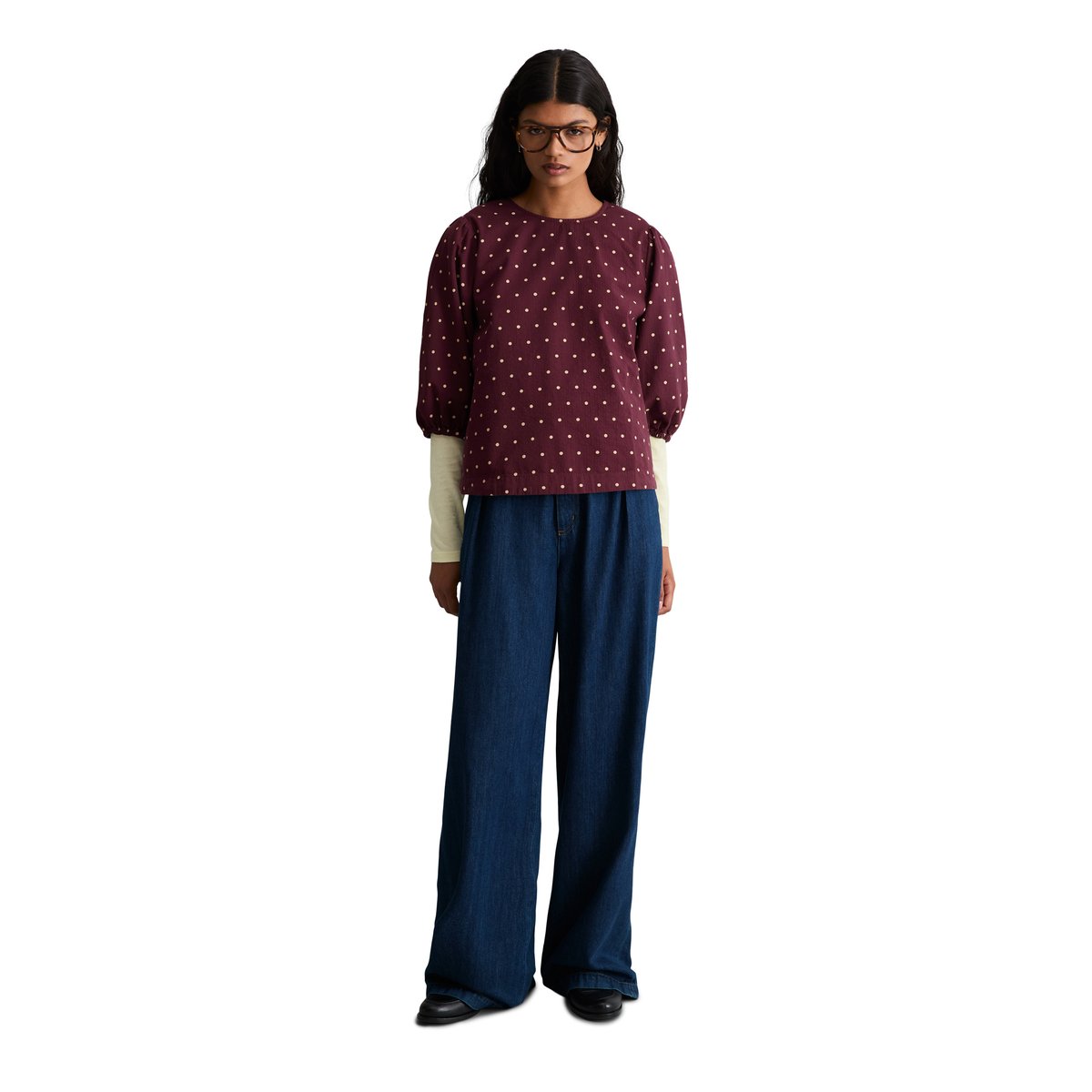 Chemisier en seersucker, coupe classique en pur coton bio rouge, MARC O’POLO DENIM